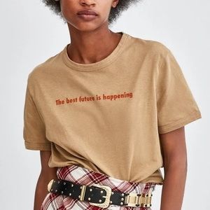 The Best Future Is Happening Zara Tshirt